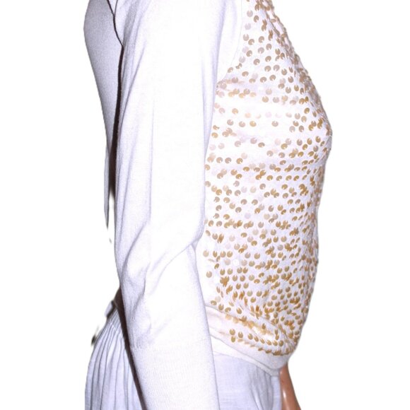 J. Crew Off White Sequin Cardigan XS NWOT - Picture 5 of 8